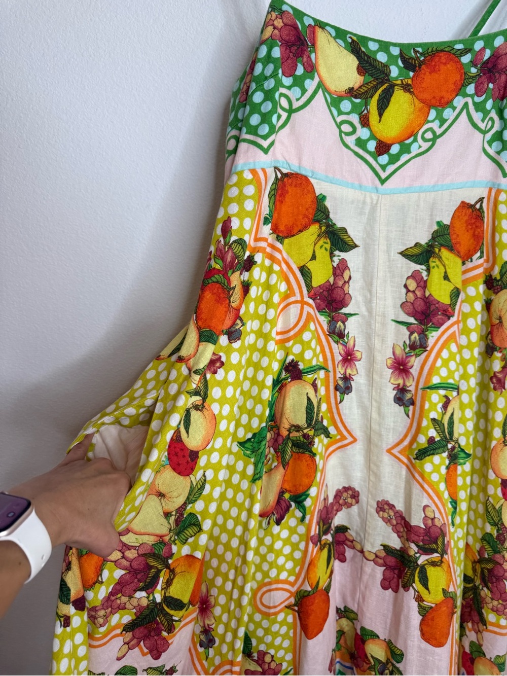 ALÉMAIS Lemonis Printed Linen
Midi Dress Sz 12 - Picture 7 of 16